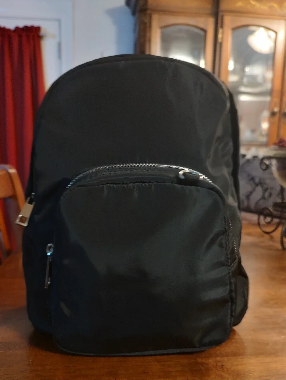Classic Black Women’s Nylon Backpack - Sleek Everyday Carry